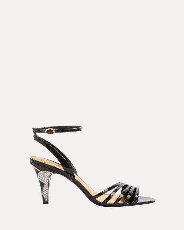 Ladycrush Leather Ankle-Strap Sandals
